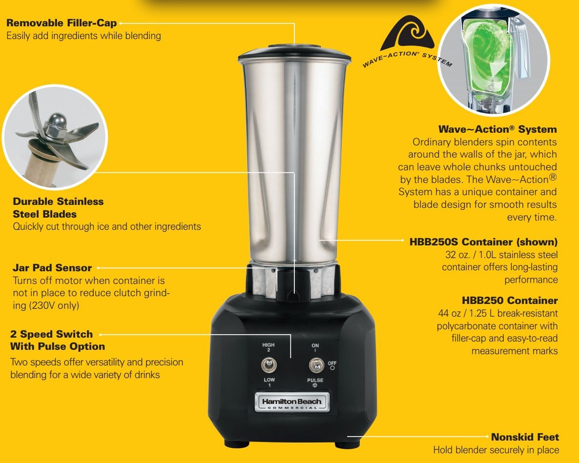 HAMILTON BEACH HBB250S CE