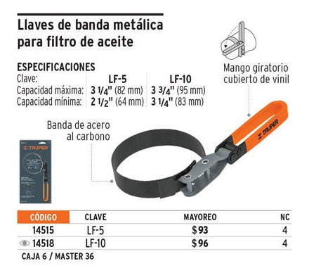 TRUPER LLAVE 3- 3/4"