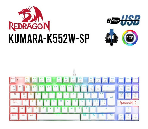 REDRAGON Teclado Gaming Redragon Kumara K552w