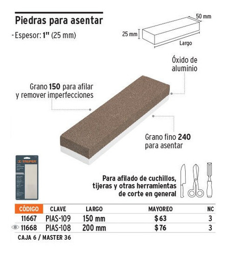 TRUPER PIEDRA 200 mm