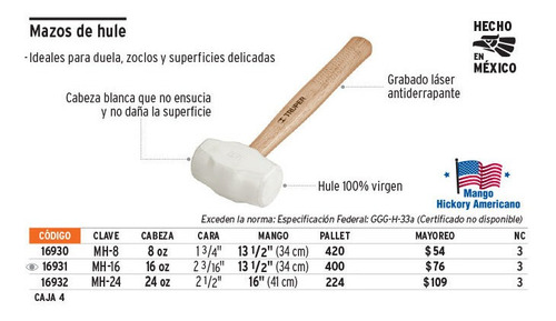 TRUPER MARTILLO 24 Onz