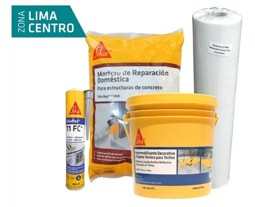 SIKA Combo Protección y reparación de techos - duración 5 años y colores