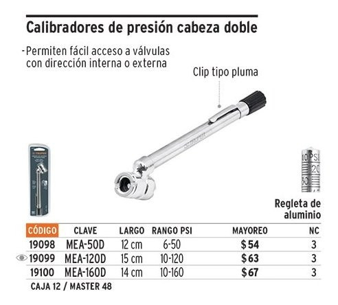 TRUPER MEDIDOR 50 PSI