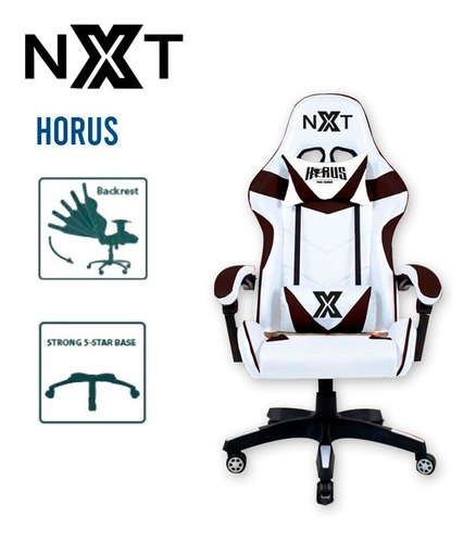 REDRAGON Silla Gaming Nxt Horus White/black