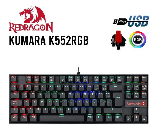 INFOTEC GAMING Teclado Gaming Redragon Kumara K552rgb 