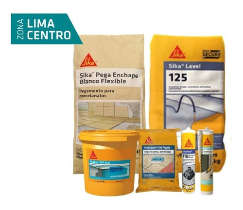 SIKA Combo Renovación De Baños Y Cocinas Con Cerámicos