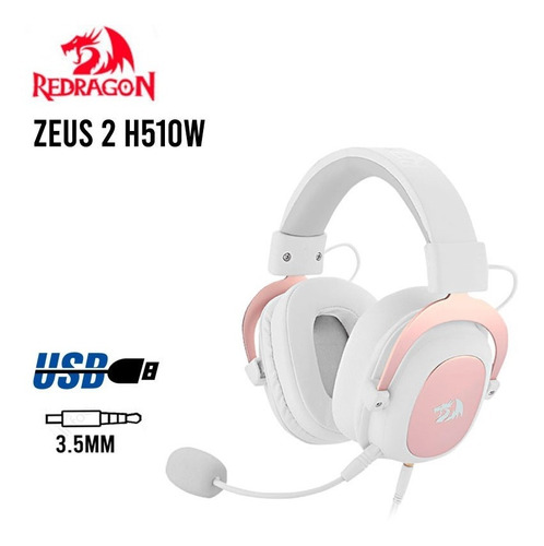 INFOTEC GAMING Audifono Gamer Redragon Zeus 2 H510w Usb 3.5