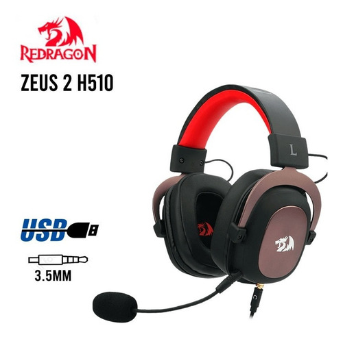 RAZER Audifono Gamer Redragon Zeus 2 H510 Usb